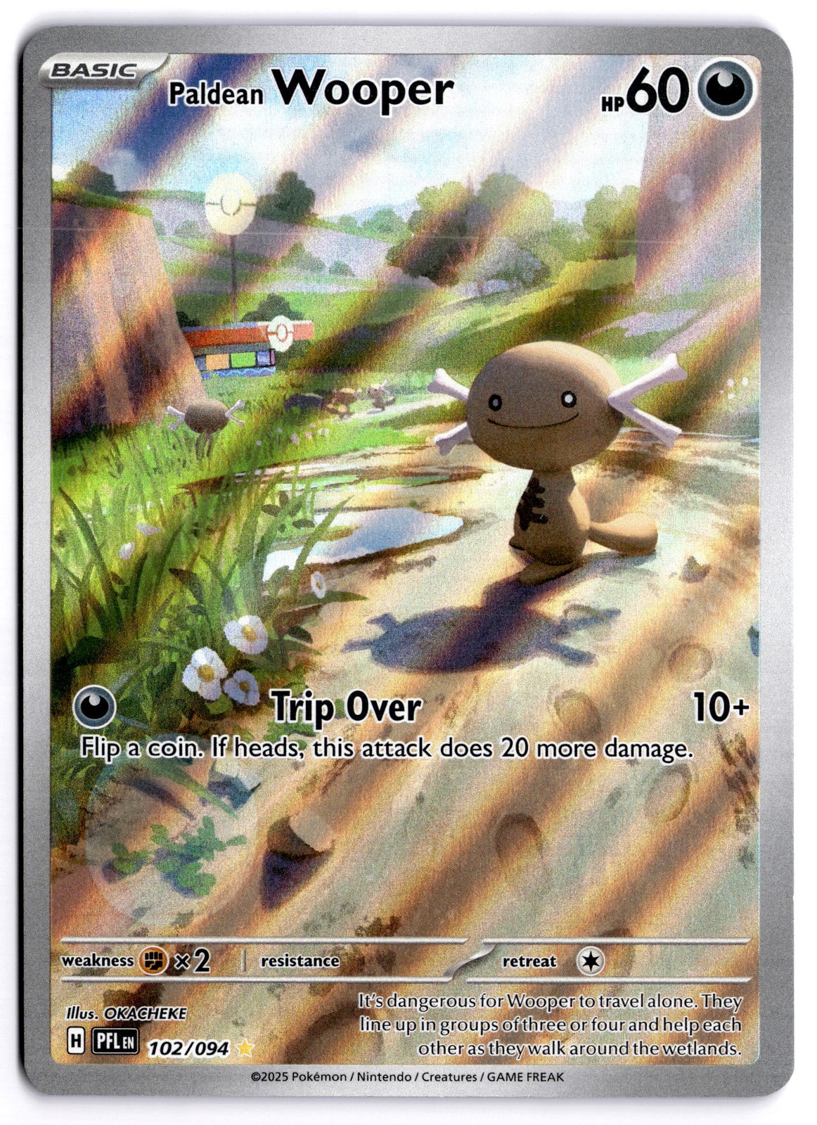Paldean Wooper 102/094 Near Mint – ME02: Phantasmal Flames