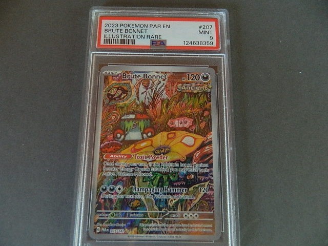 2023 Pokemon Brute Bonnet Holo Illustration Rare Card 207/182 Paradox PSA 9