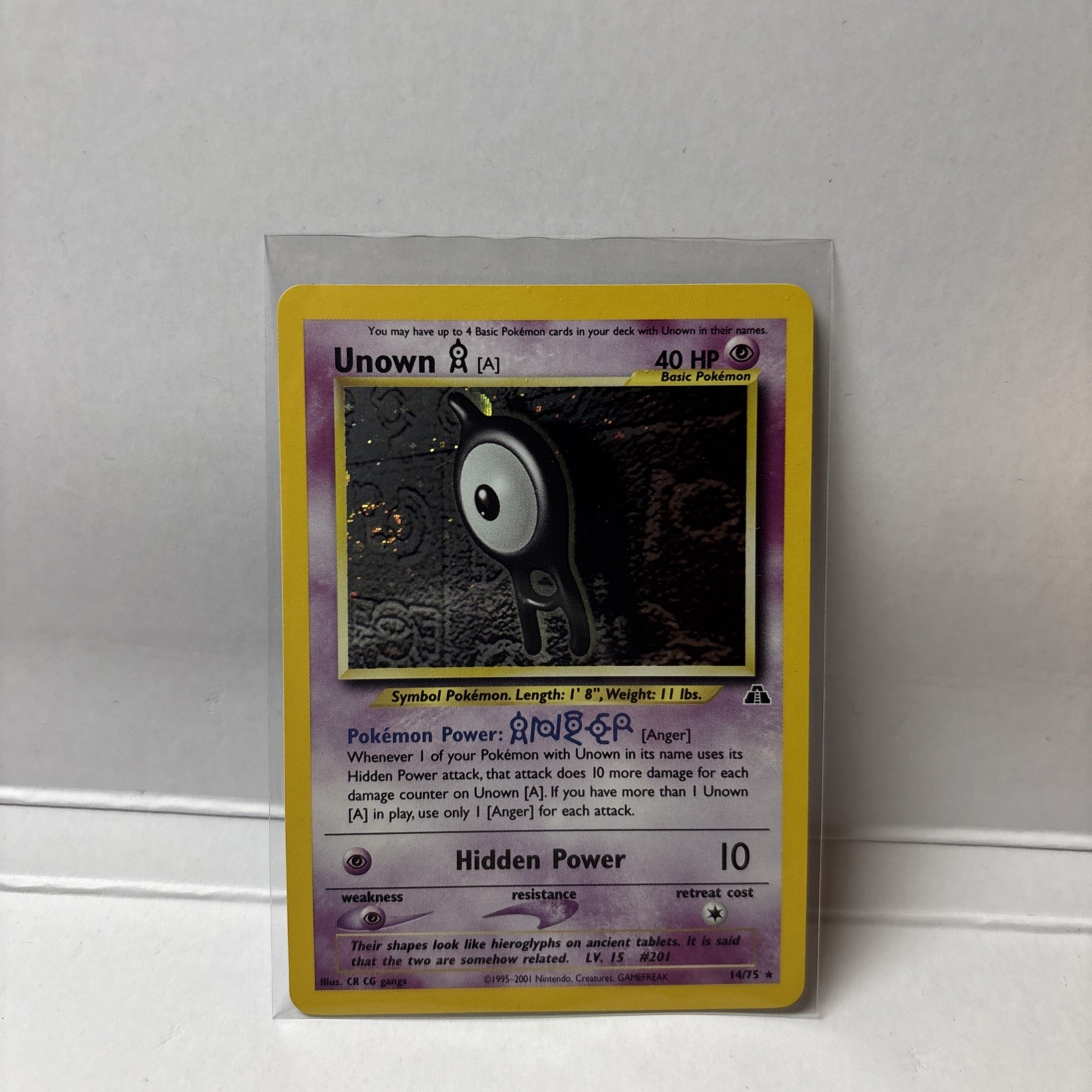 Unown (A) Neo Discovery Holo Rare 14