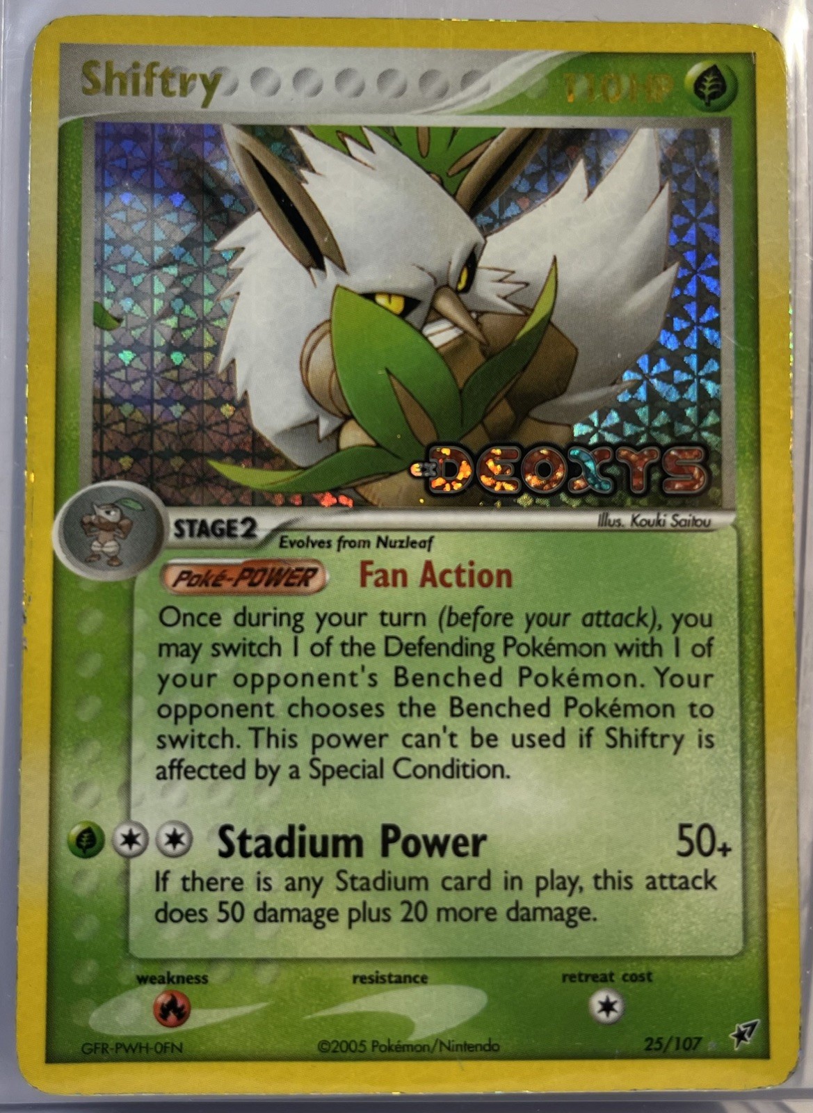 Shiftry 25/107 Deoxys Reverse Holo