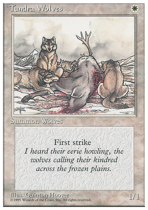 Magic the Gathering MTG Tundra Wolves (53) Fourth Edition LP