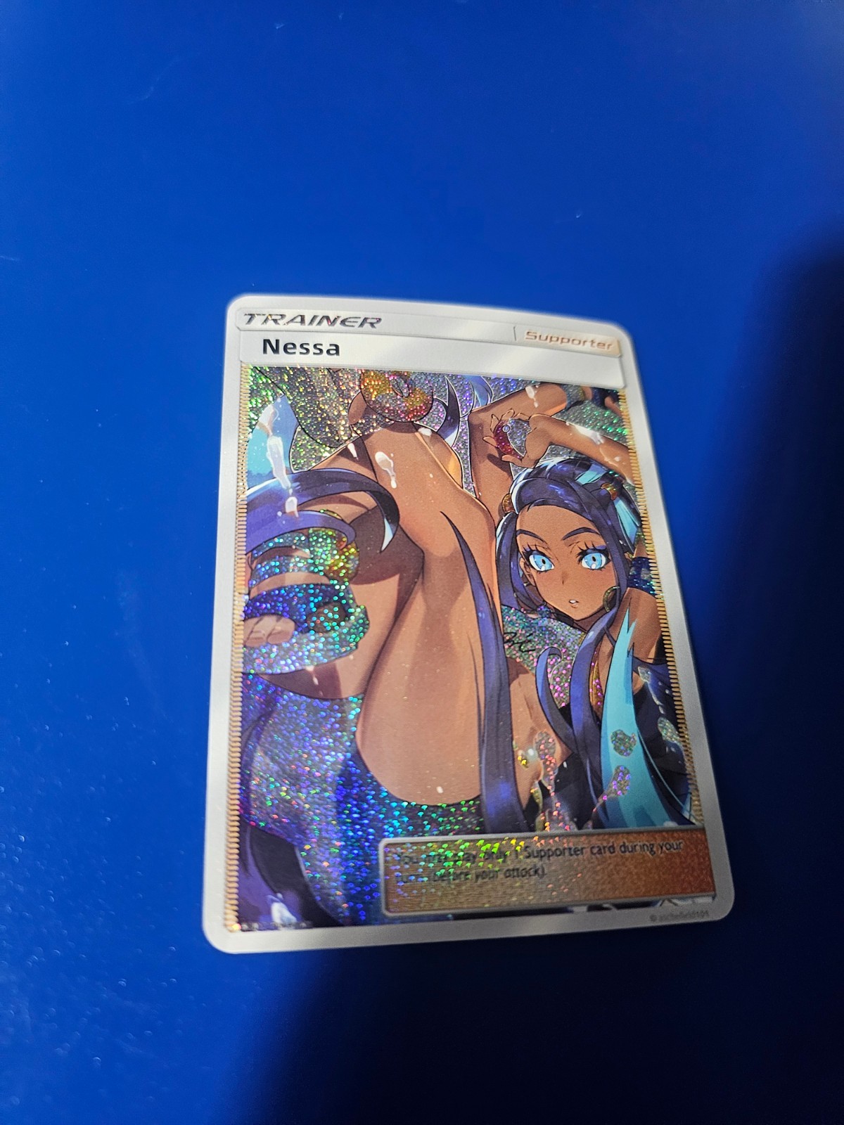 Custom Anime Waifu Pokemon Card Nessa Trainer Pokegirl Goddess Story Doujin