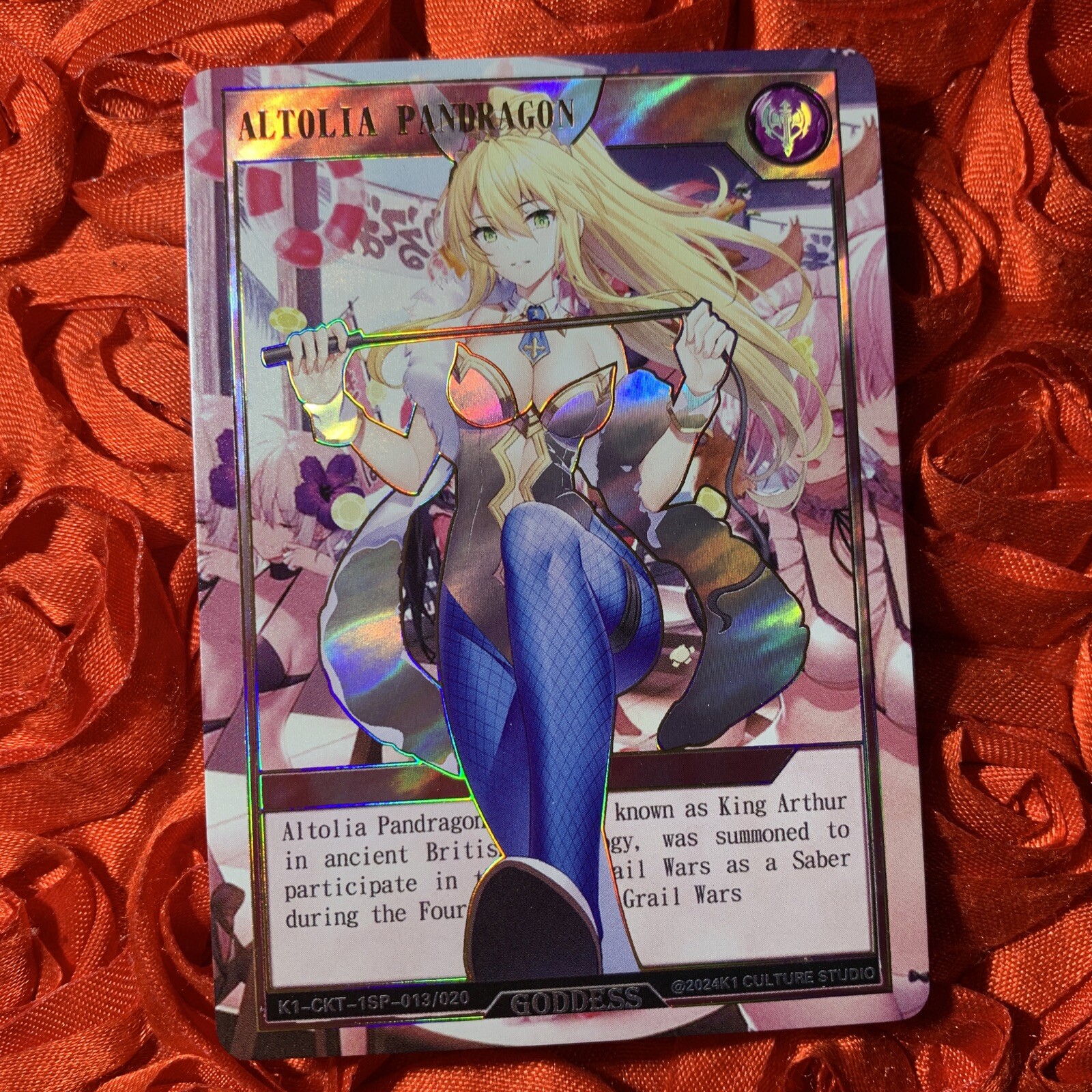 SABER Artoria Pendoragon FGO Fate Grand Order TWIN BLUE BABES 1 Holo Card