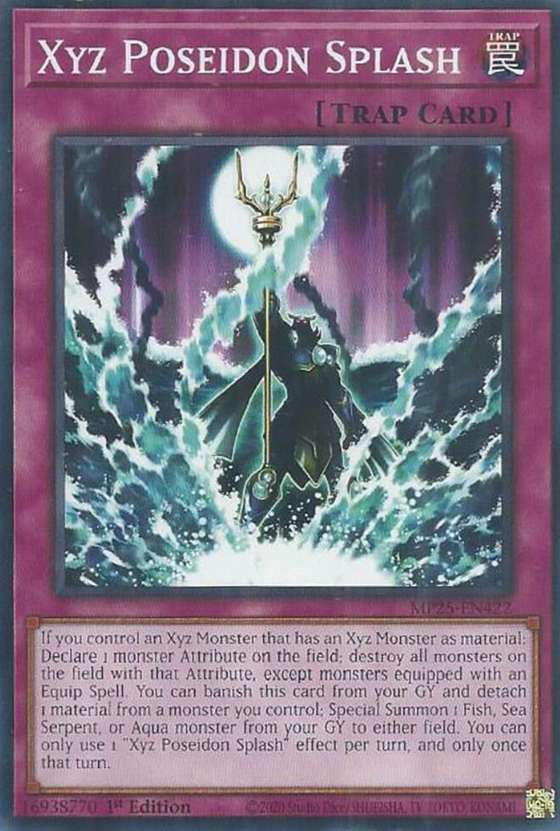 Yugioh – Xyz Poseidon Splash – MP25-EN42 – Common – NM/M