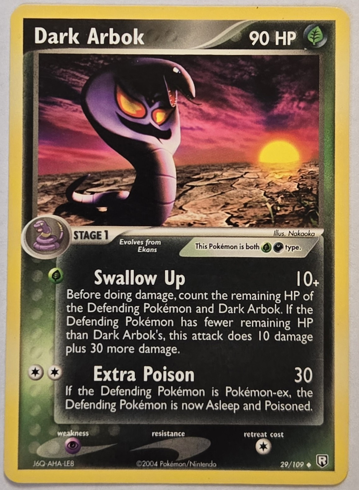 Dark Arbok 29/109 Team Rocket Returns