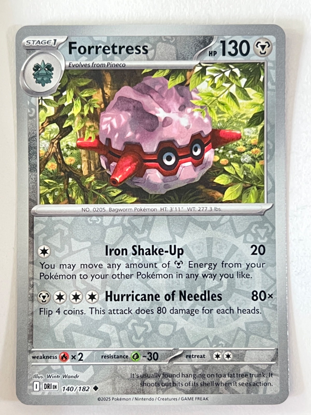 Forretress 140/182 Reverse Holo Uncommon Destined Rivals – Pokemon Near Mint NM