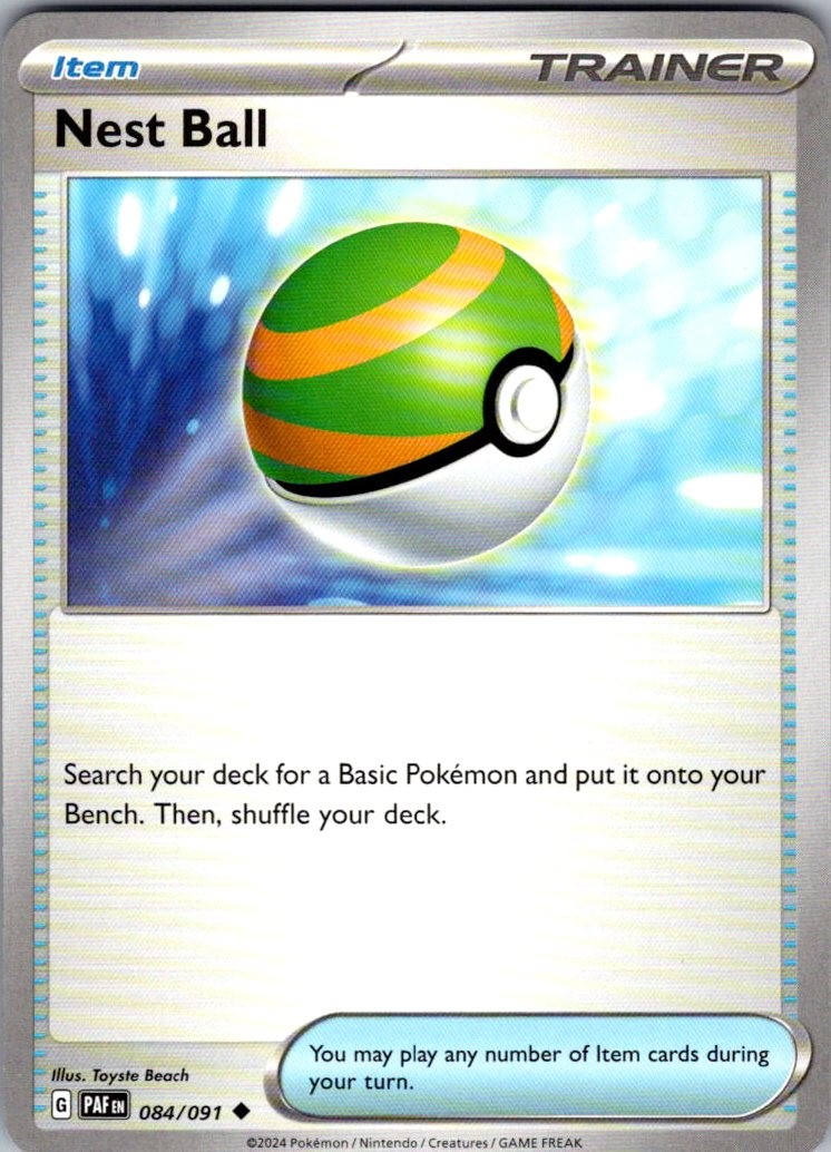 Nest Ball Uncommon SV: Paldean Fates 084/091 NM Toyste Beach