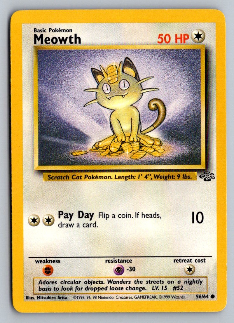 Meowth Common Jungle 56/64 MP