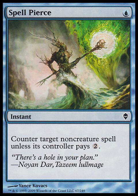 MTG Magic the Gathering Spell Pierce (67/280) Zendikar LP