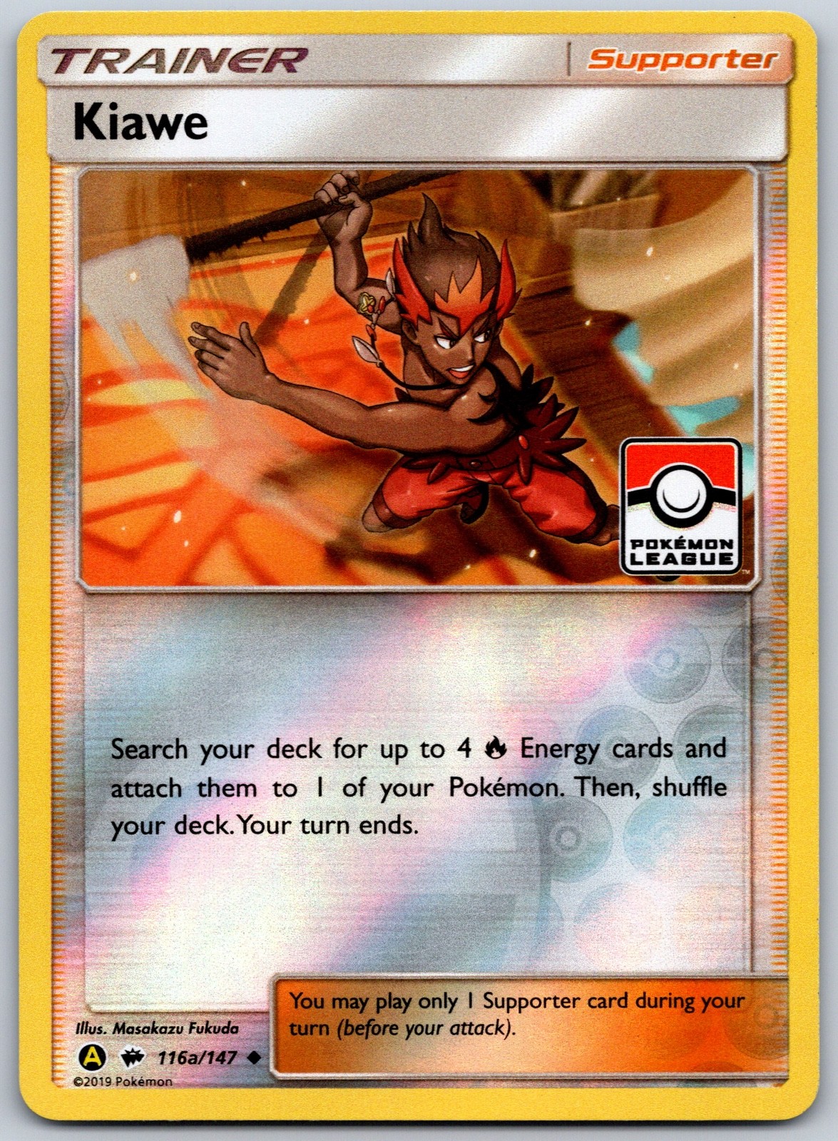 Kiawe – (Pokemon League) Promo League & Championship Cards 116a/147 NM