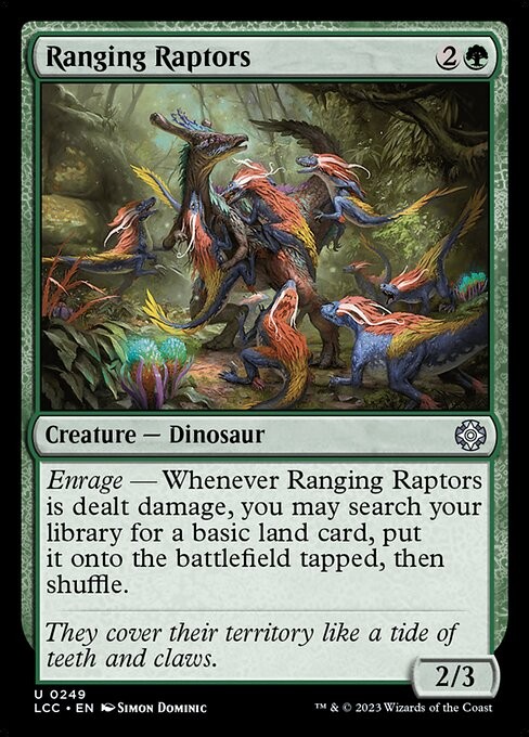 Ranging Raptors 249 U Normal LCC MTG NM