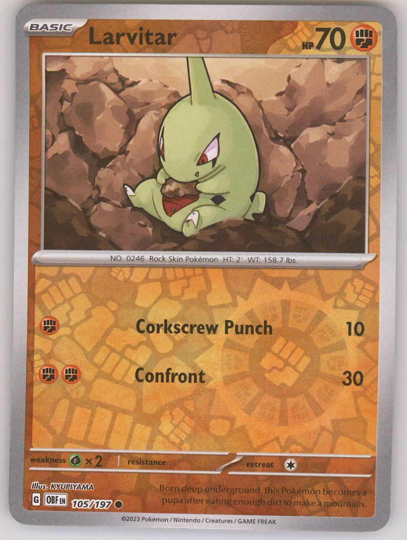 SV03: Obsidian Flames #105/197 Larvitar