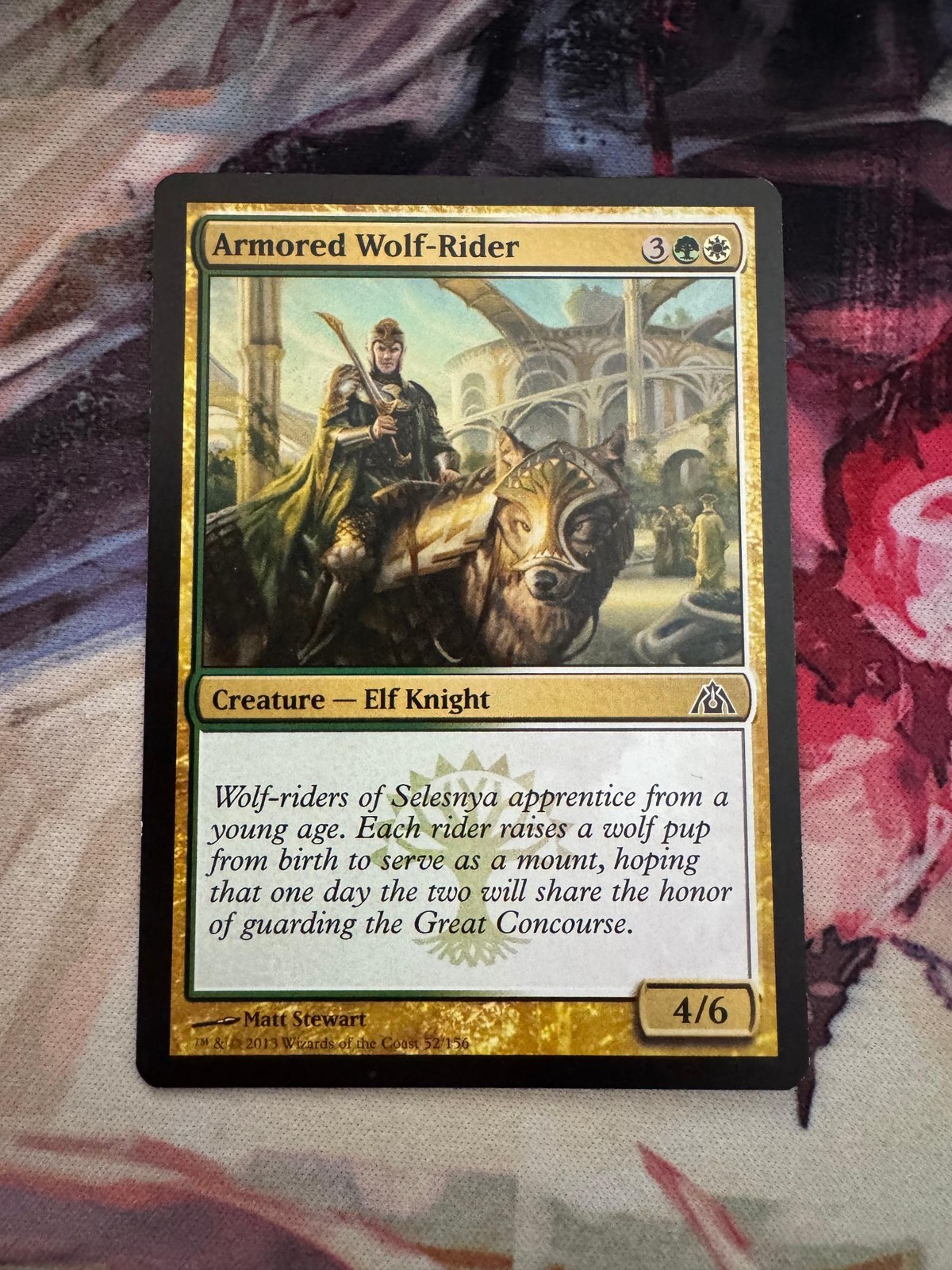 Armored Wolf-Rider 52 Common Dragon’s Maze Near Mint