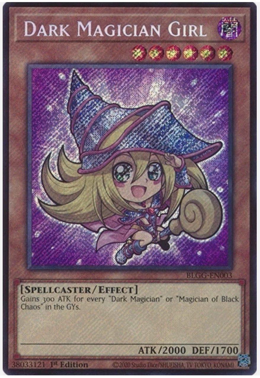 Dark Magician Girl (Chibi Artwork) – BLGG-EN003 – Secret Rare -Gl. Gallery -NM/M