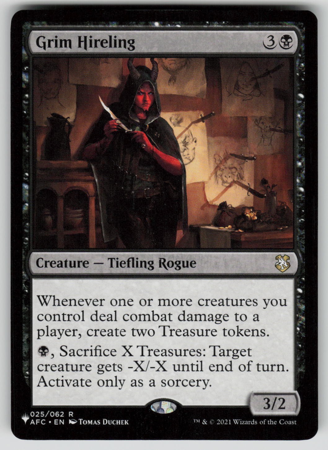 Grim Hireling Rare The List Reprints 025/062 MTG Near Mint 2020