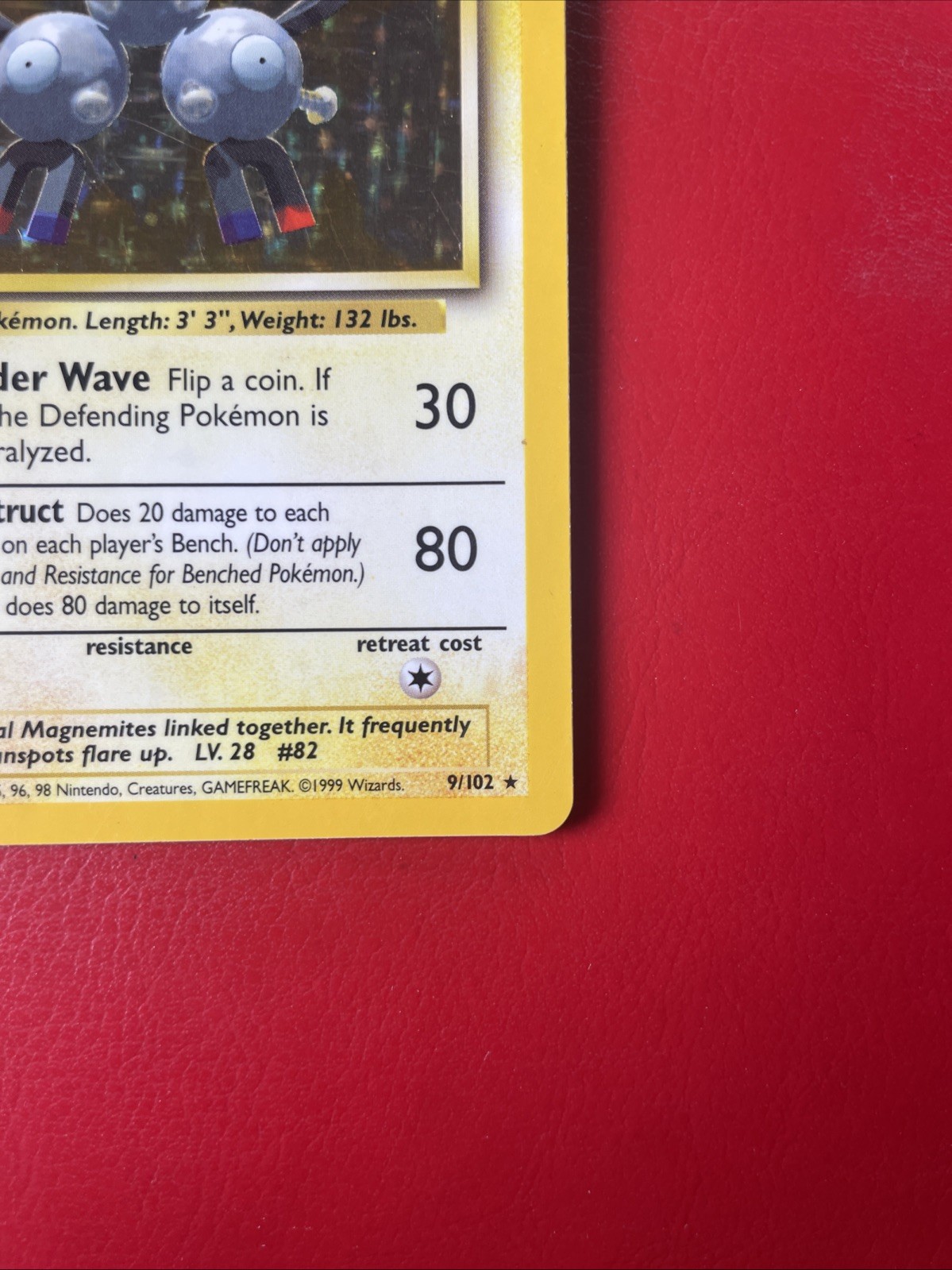 Magneton 009/102 Base Set Holo Pokemon Card
