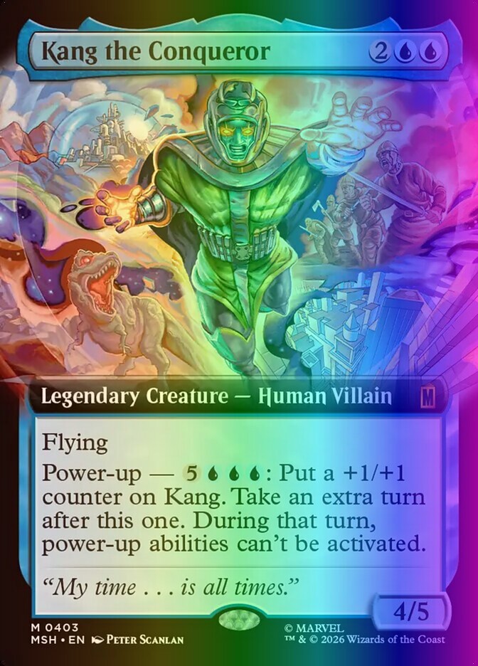 MTG Kang the Conqueror (403/499) Marvel Super Heroes NM FOIL- Extended Art