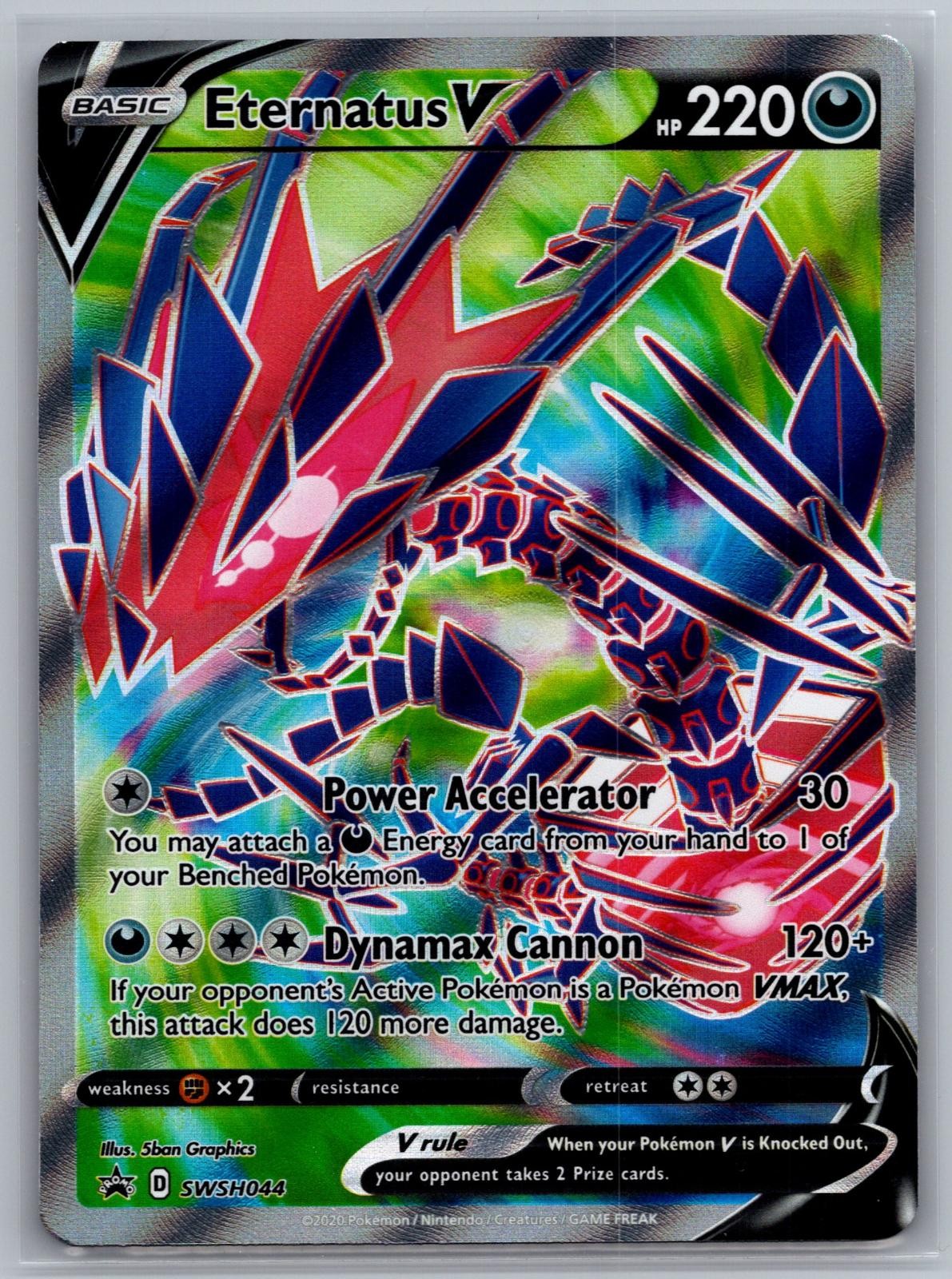Eternatus V SWSH044 Holo Promo Sword & Shield Promo Pokemon Near Mint