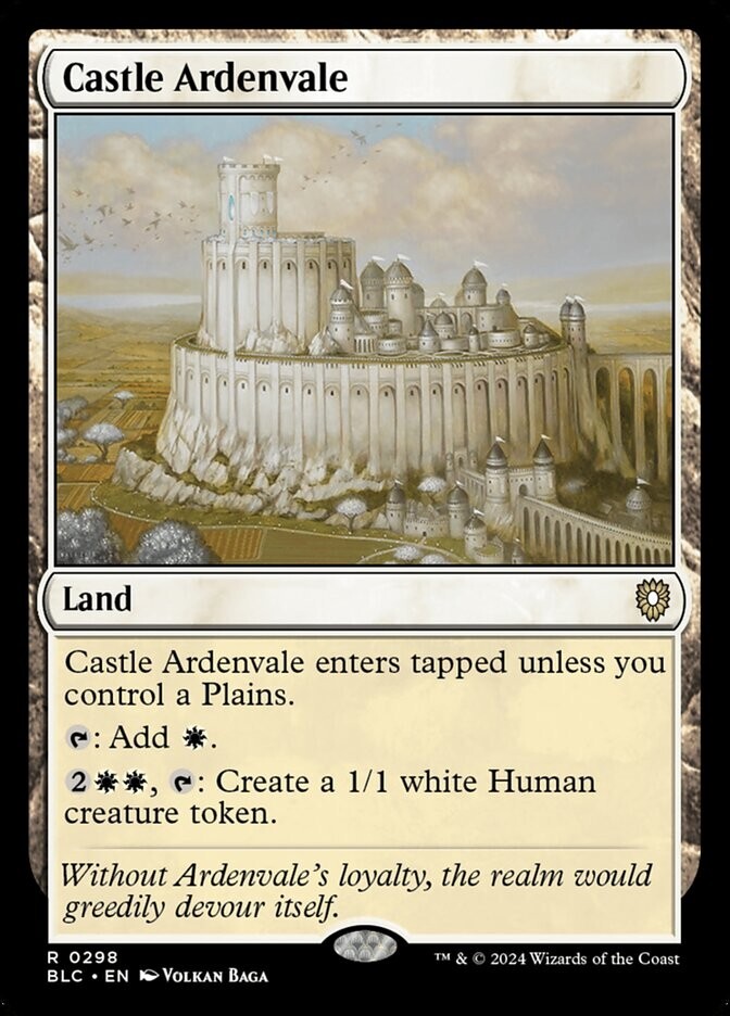Castle Ardenvale 0298 Non Foil Rare Bloomburrow Commander MTG NM