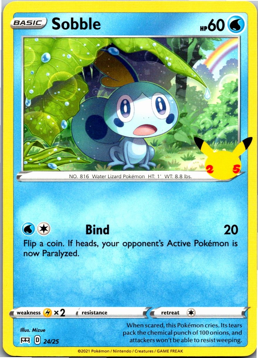 Sobble – 24/25 Promo McDonald’s 25th Anniversary Promos 024/025 LP