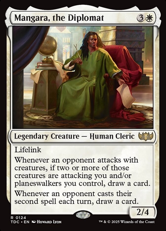 Mangara the Diplomat 0124 Non Foil Rare Tarkir Dragonstorm Commander MTG NM