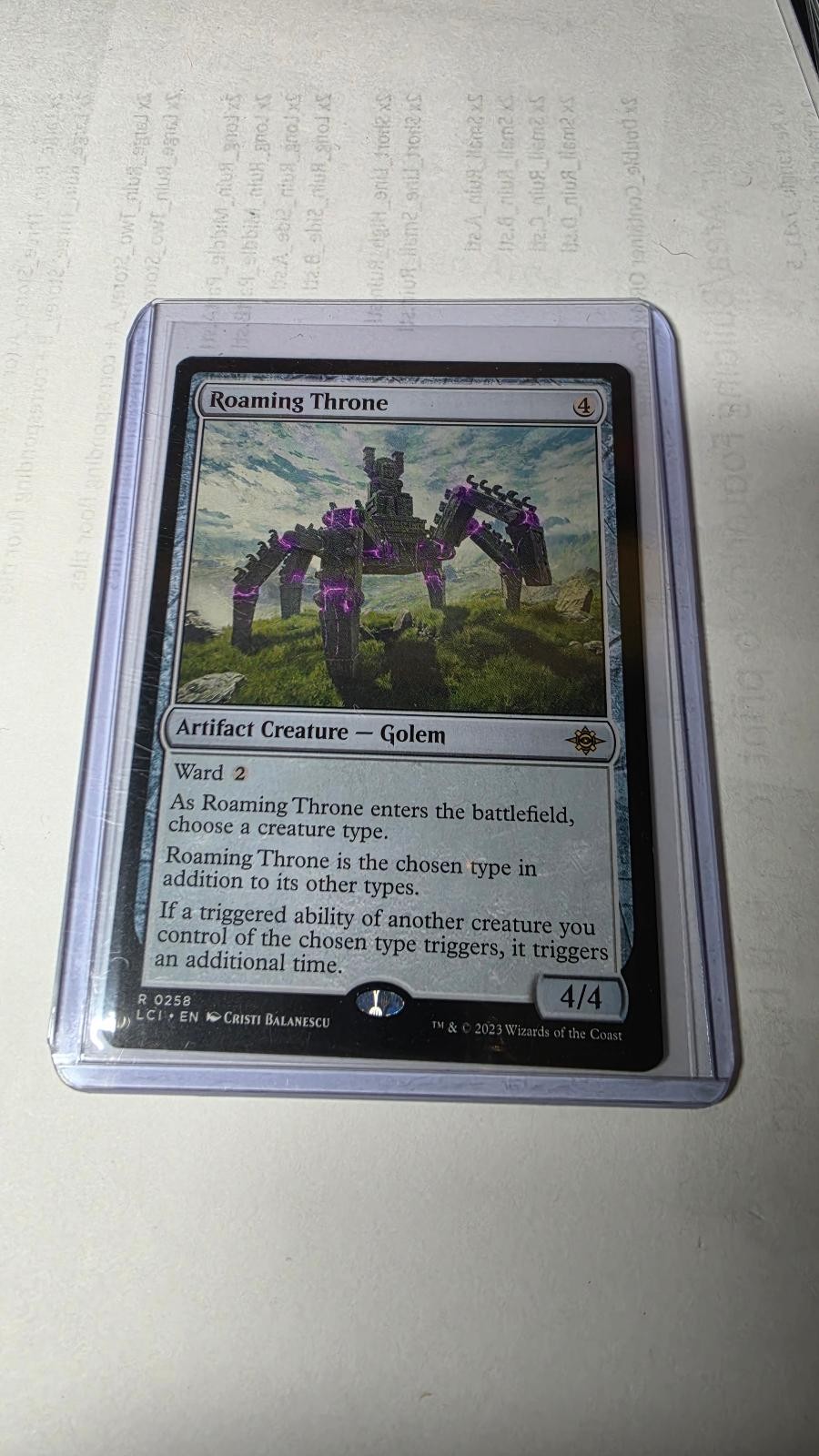 Roaming Throne 258 Rare The Lost Caverns of Ixalan Magic: The Gathering LP