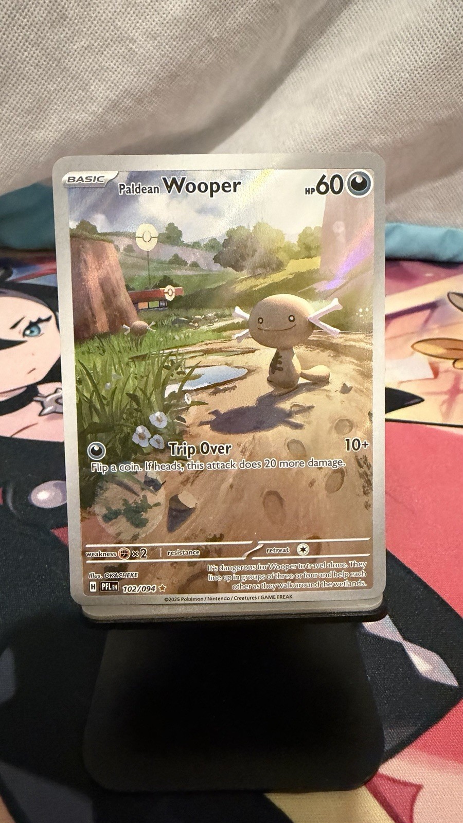 Paldean Wooper 102/094 Me02: Phantasmal Flames Holo