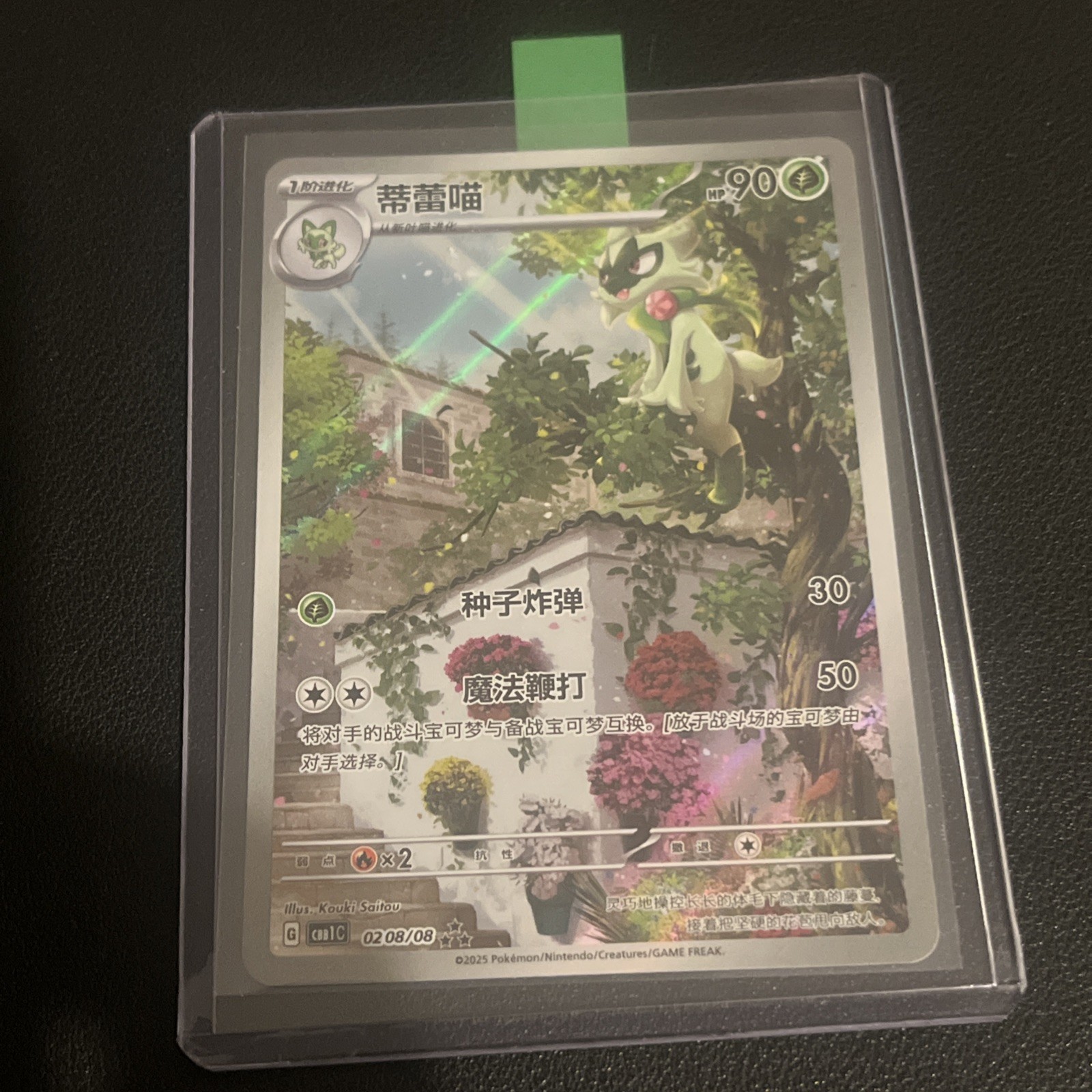 Floragato Art Rare 0208/08 Pokemon Gem Vol 1 Chinese CBB1C 02 08/08 AR