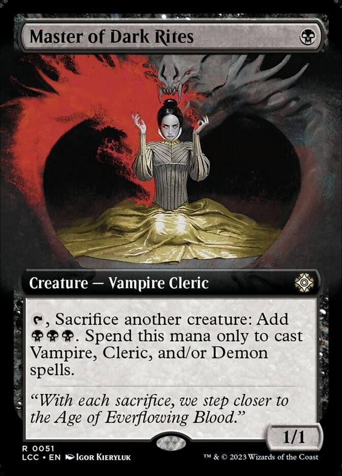 Master of Dark Rites (Extended Art) Commander: Lost Caverns of Ixalan #0051