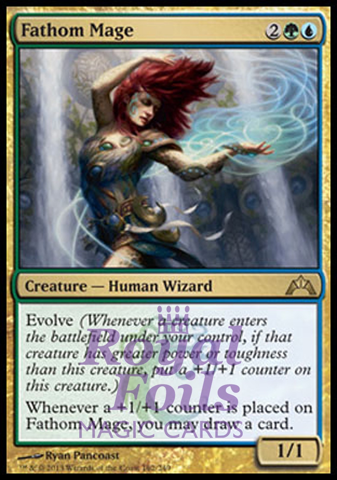 Fathom Mage 1x FOIL GTC MTG Gatecrash Rare MINT green blue