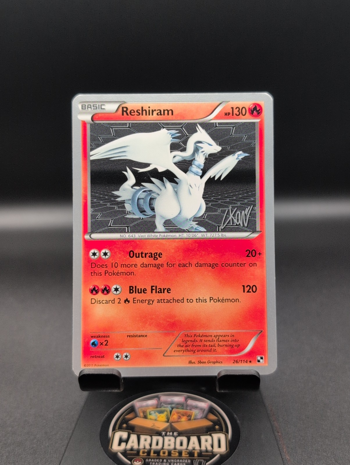 Reshiram 26/114 World Championships 2011 Pokémon TCG LP Pokemon TCG.