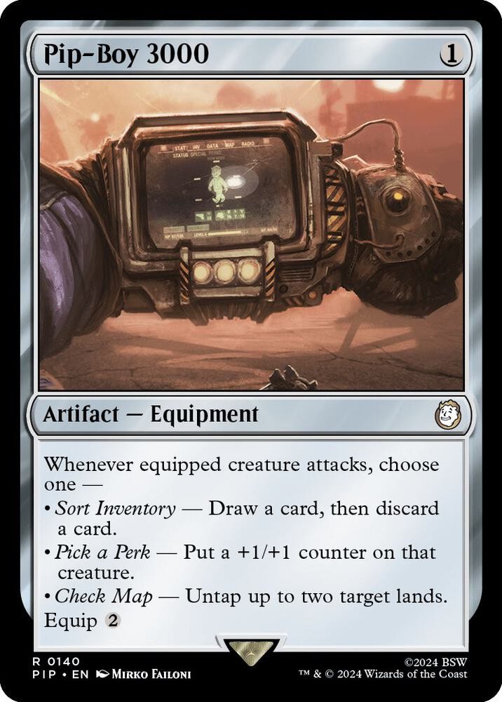 1x Pip-Boy 3000 – Universes Beyond: Fallout – NM – MTG