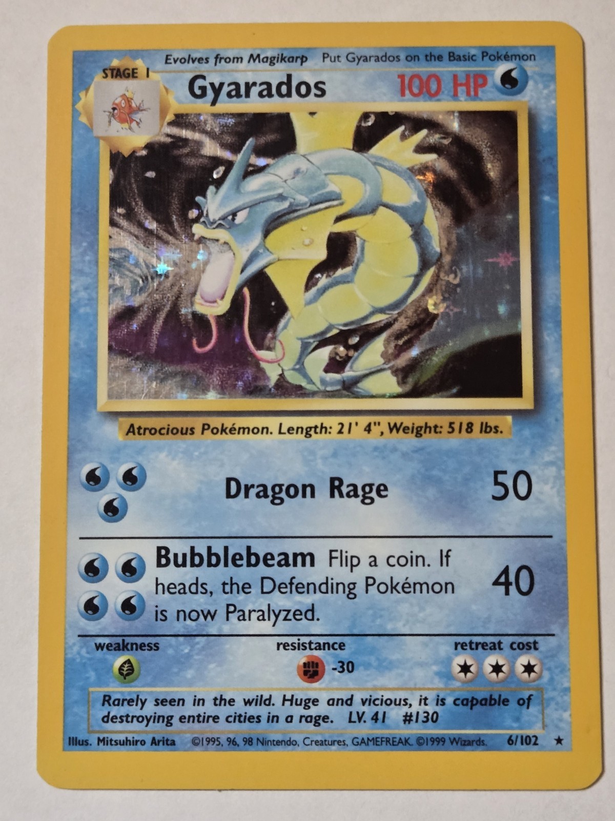 Gyarados 006/102 Base Set Holo