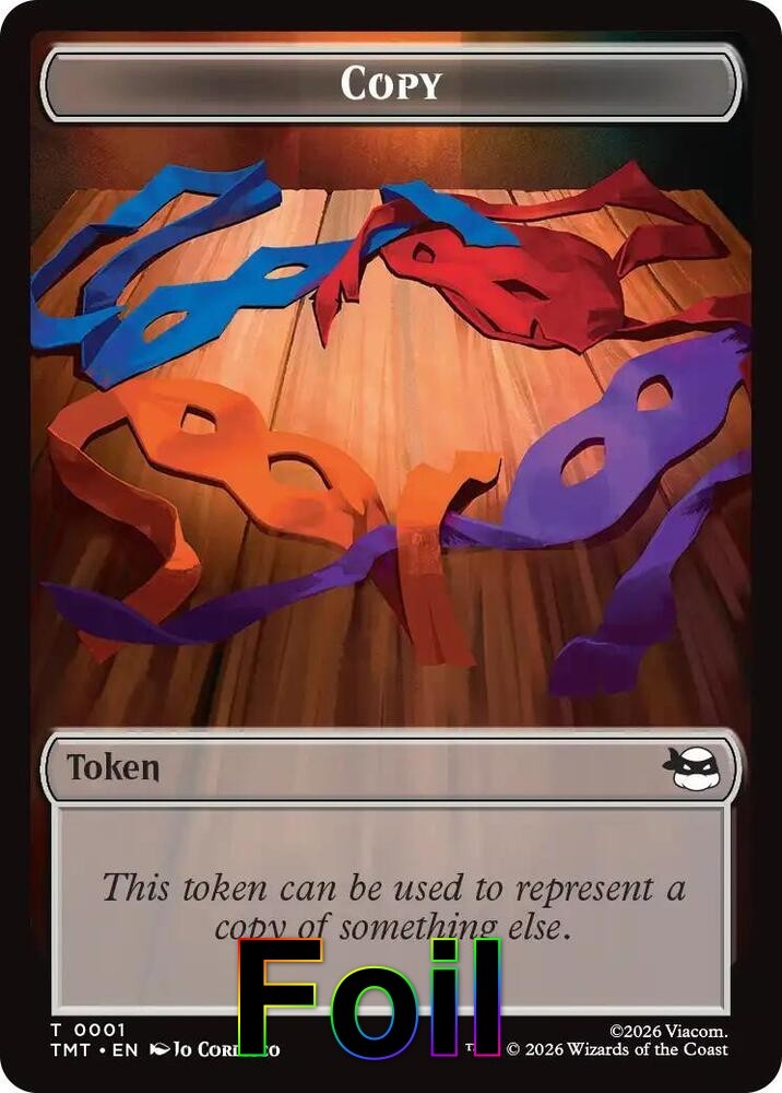 Ooze // Copy Double-Sided Token- (LP)-*Foil*-EN-[TMC – 1 // 1]