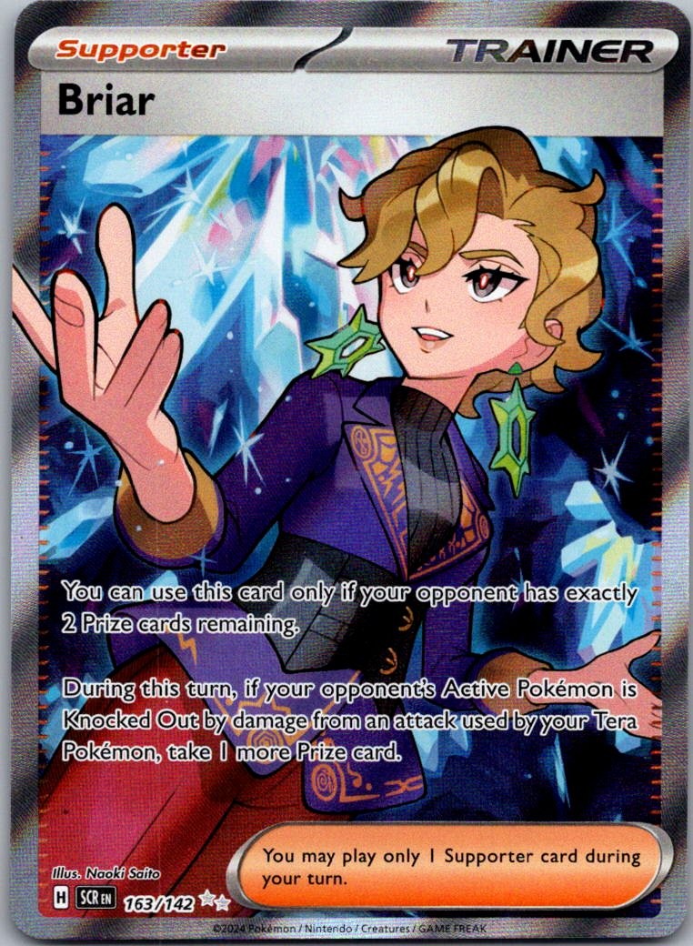 Briar – Holo Ultra Rare SV07: Stellar Crown 163/142 NM