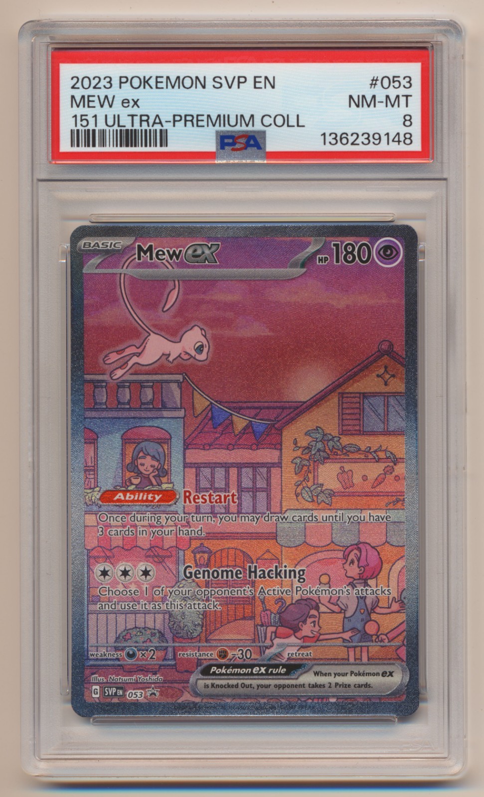 PSA 8 Pokemon 151 Black Star Promo Mew EX SVP EN #053 NM/MINT Condition!!
