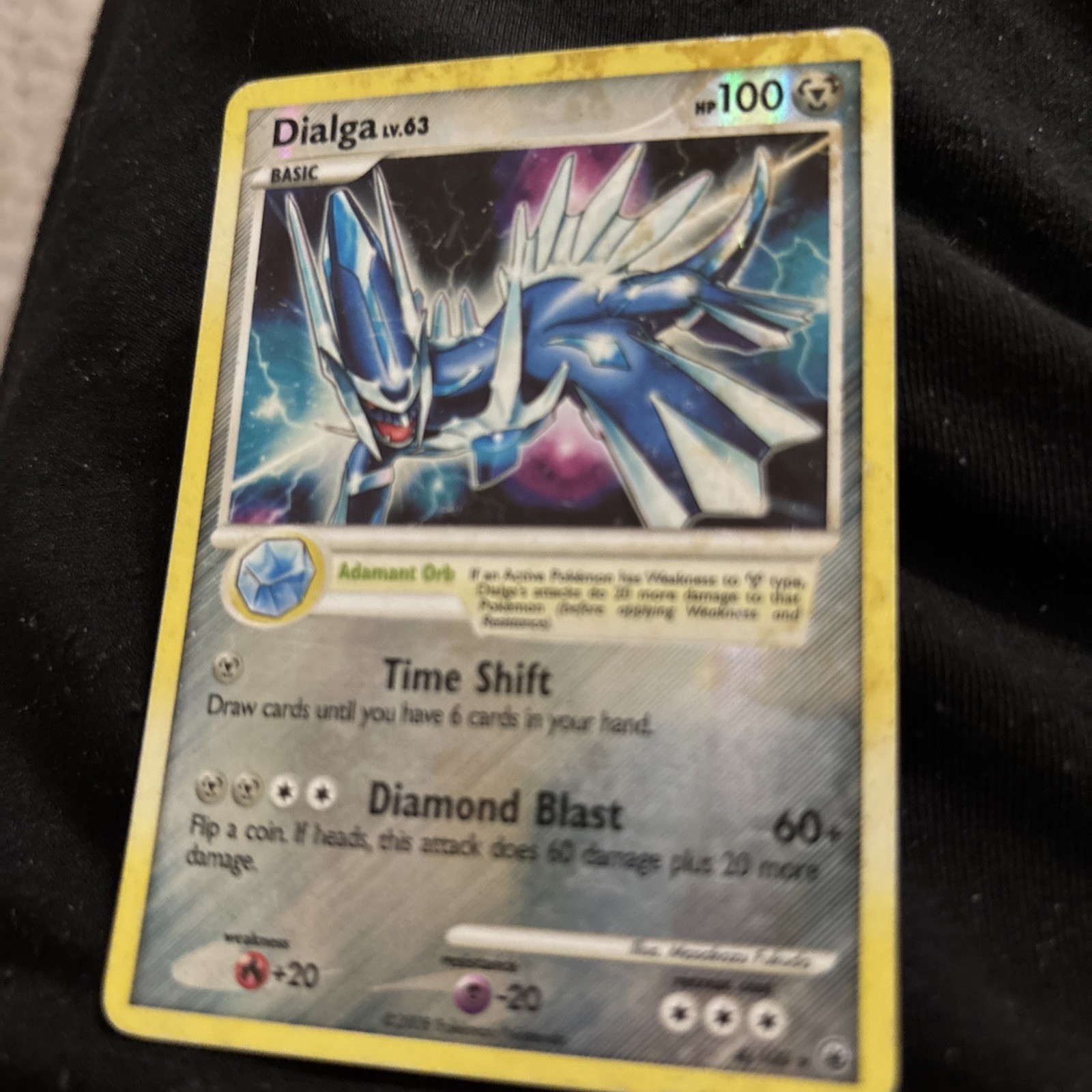 Dialga 4/100 Majestic Dawn Holo Pokemon TCG HP Heavily Played