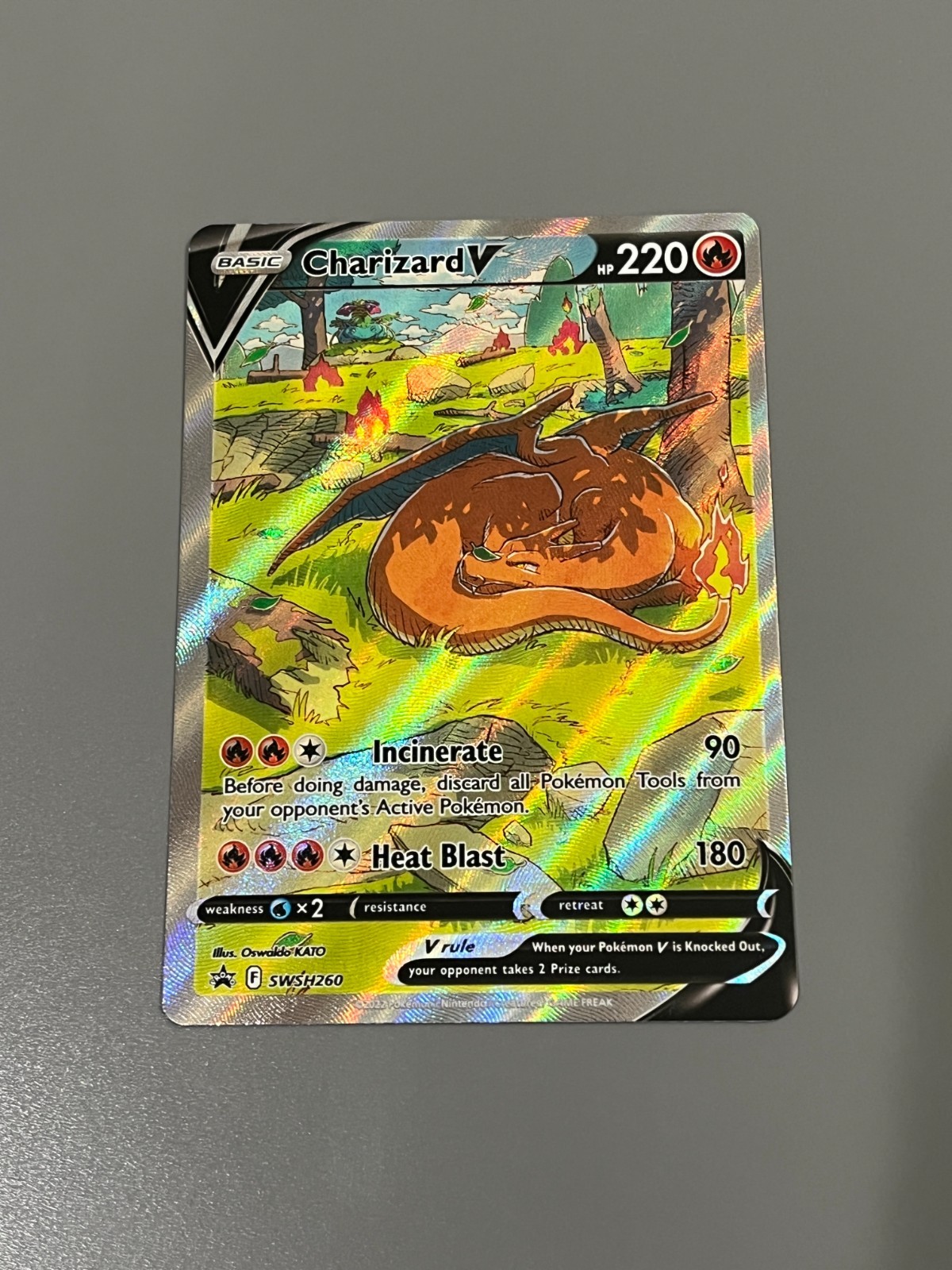 Pokémon TCG Charizard V SWSH Black Star Promos Holo Card SWSH260 NM