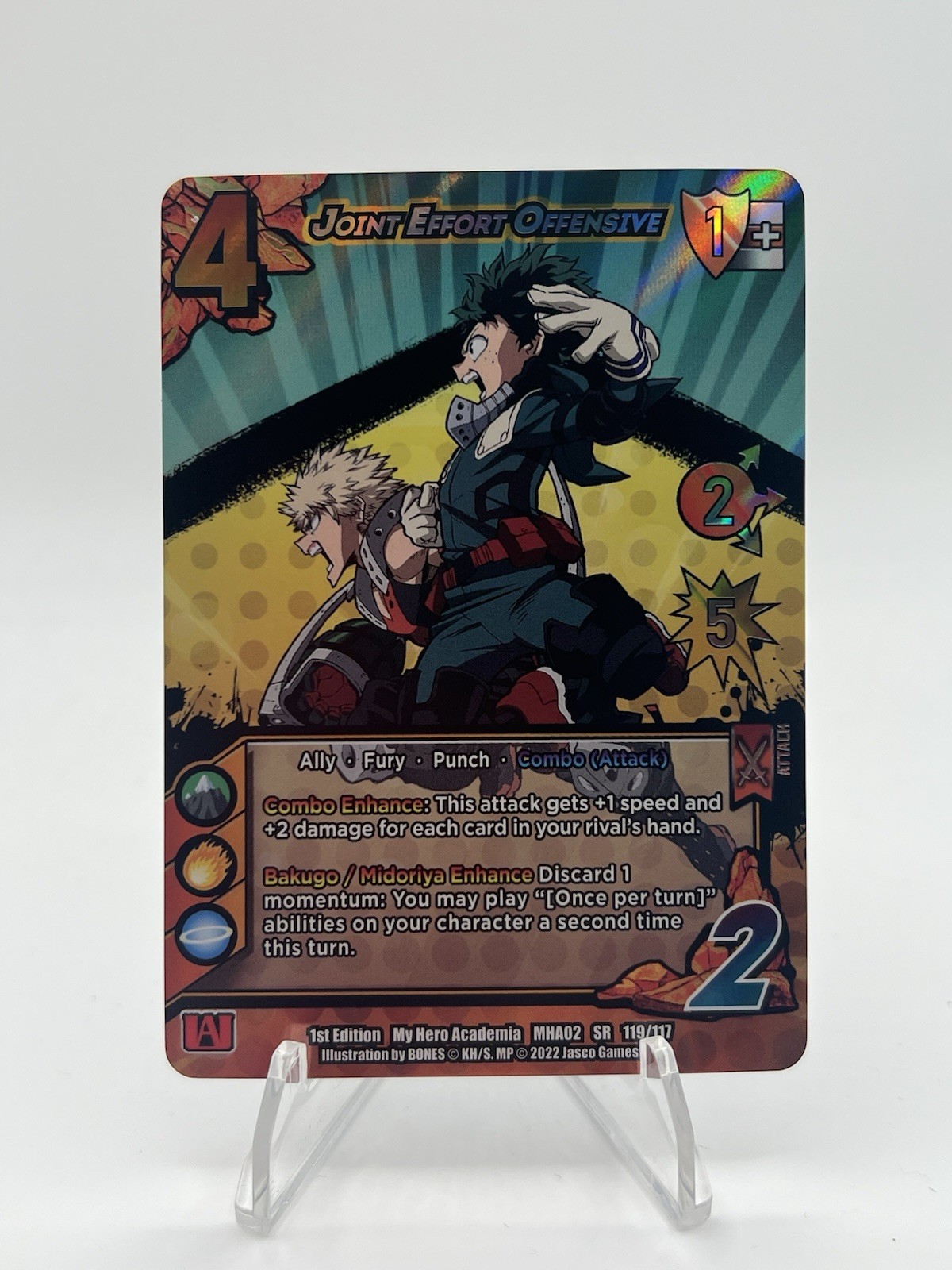 Joint Effort Offensive 1st Ed XSR 119/117 – My Hero Academia: Crimson Rampage