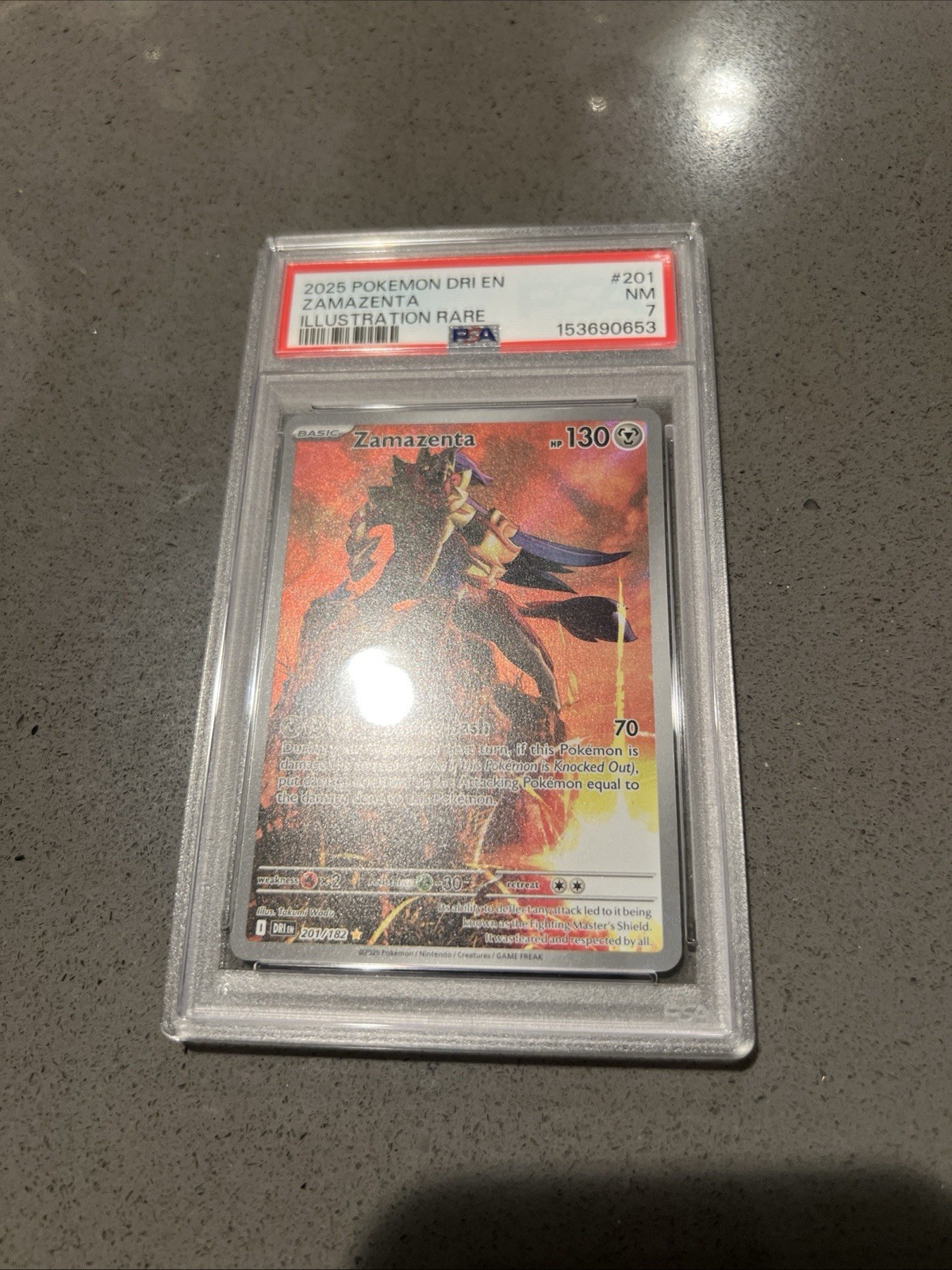 Zamazenta 201/182 Sv10: Destined Rivals Holo PSA 7