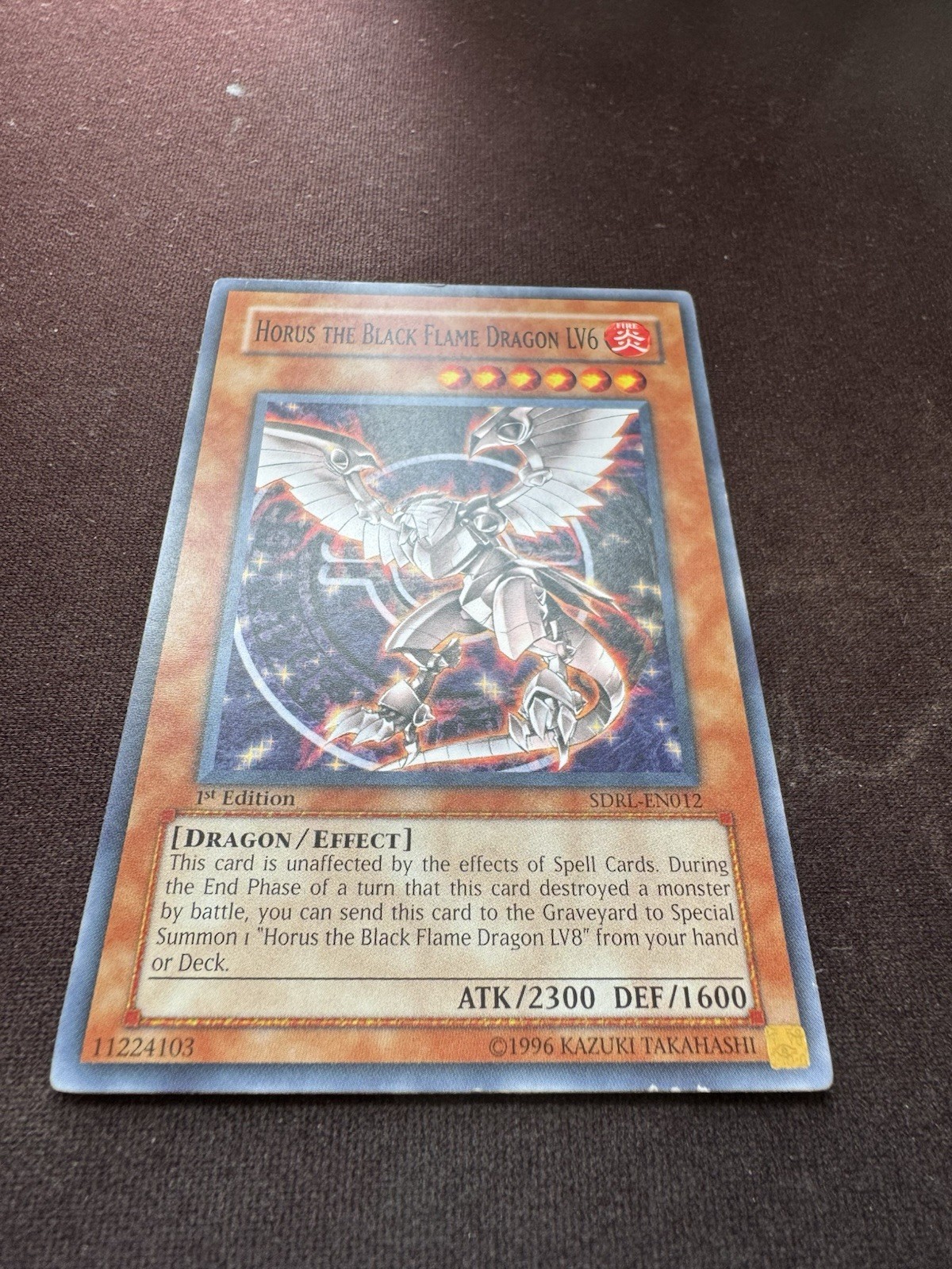 Horus the Black Flame Dragon LV6 – SDRL-EN012 – Common – 1st Edition LP Yugioh