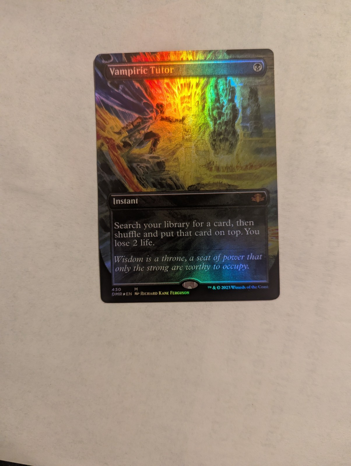 Vampiric Tutor (Borderless) Dominaria Remastered Foil