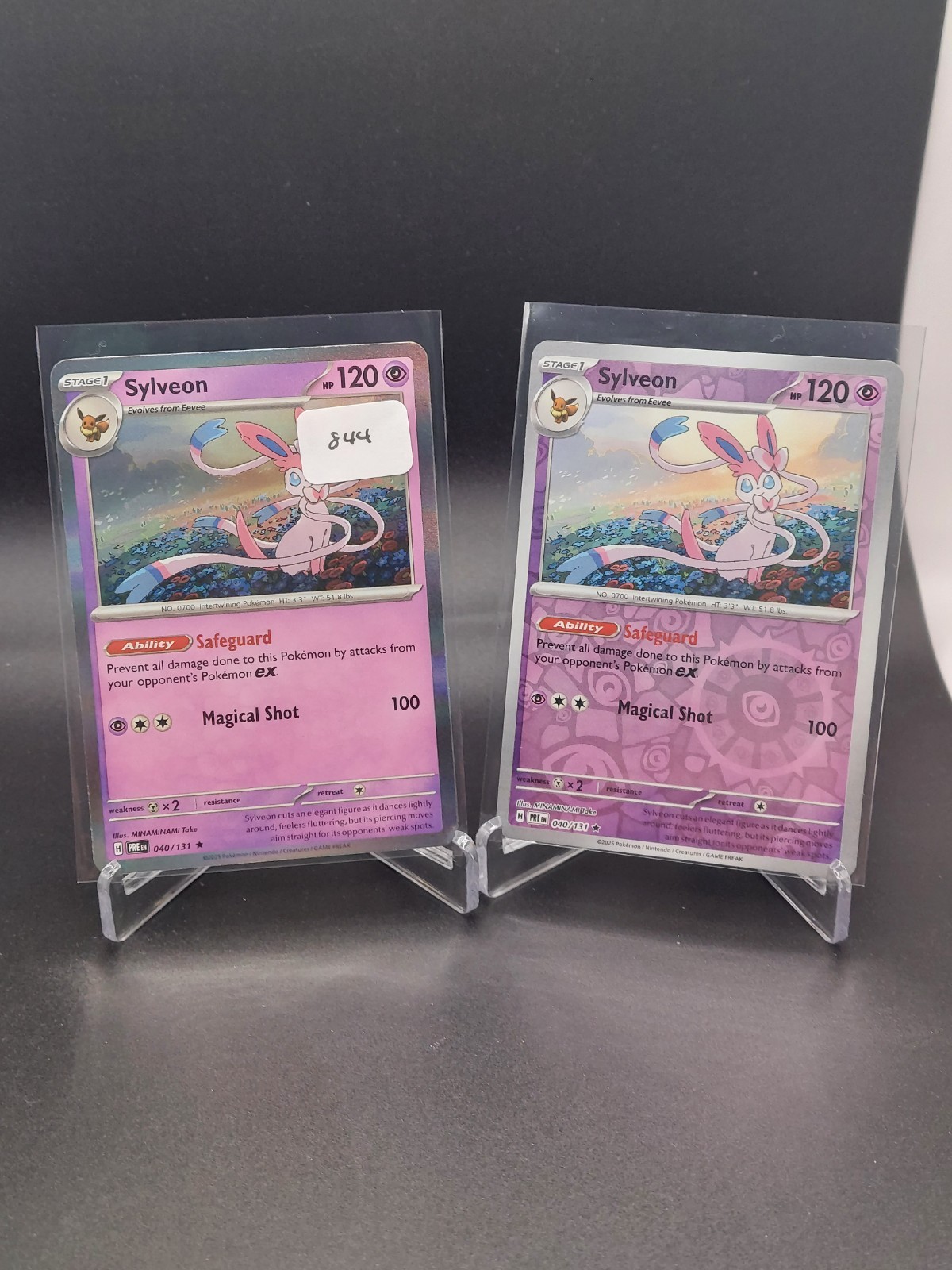 Pokemon Sylveon Prismatic Evolutions 2025 Holo & Reverse Holo
