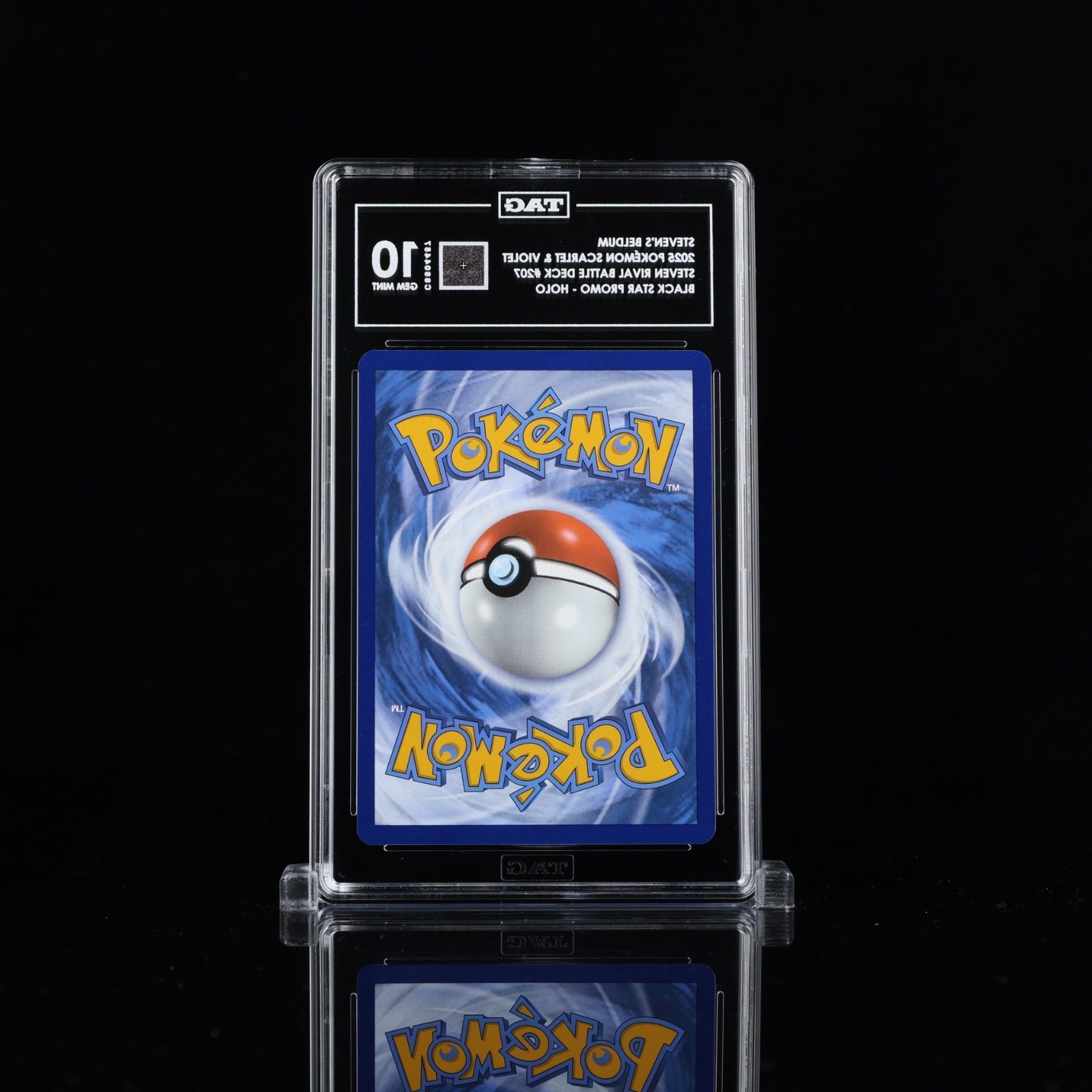 TAG Gem Mint 10 Steven’s Beldum 207 Black Star Promo Pokémon Rival Battle Deck