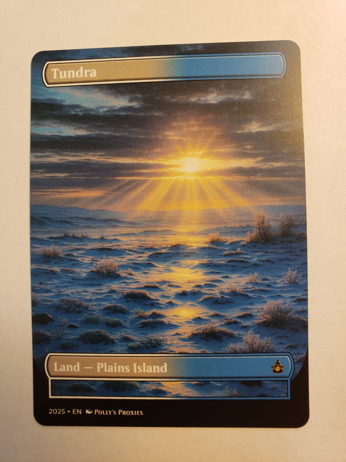 Tundra Dual Land PROXY Card with Custom Fantasy Art Design