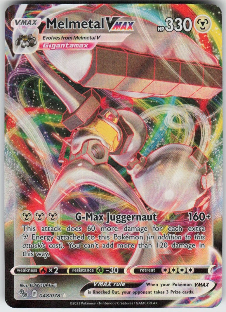 Melmetal VMAX 048/078 VMAX Rare Pokemon GO Near Mint
