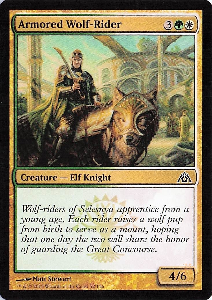 Armored Wolf-Rider 52 Dragon’s Maze Common Magic: The Gathering NM