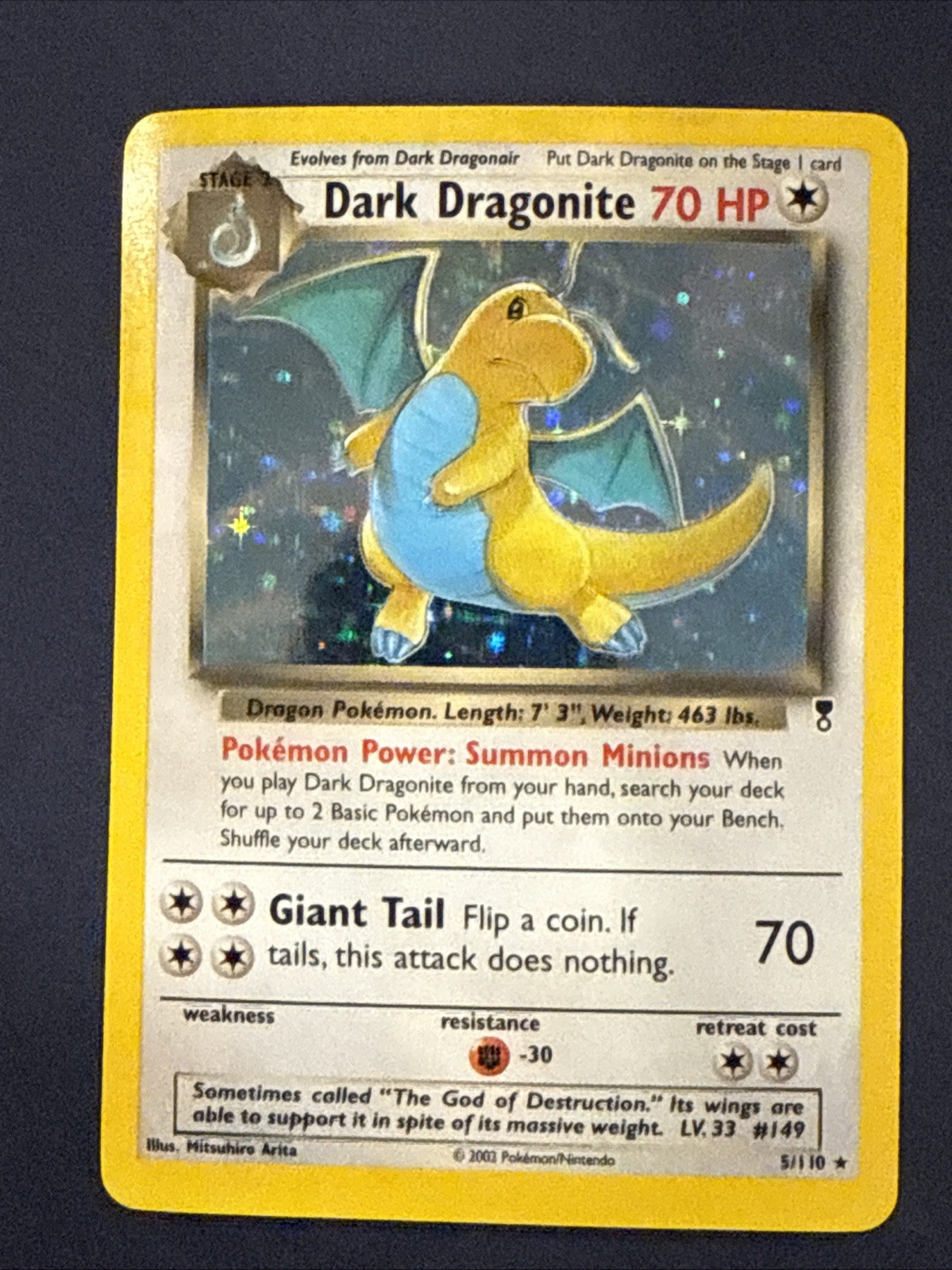 Dark Dragonite 5/110 Legendary Collection Holo LP+