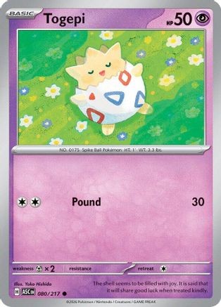 Togepi 080/217 Near Mint
