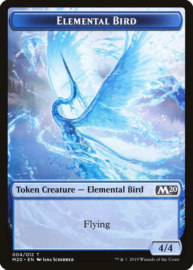 Elemental Bird Token (004) Core Set 2020 M20 MTG Magic